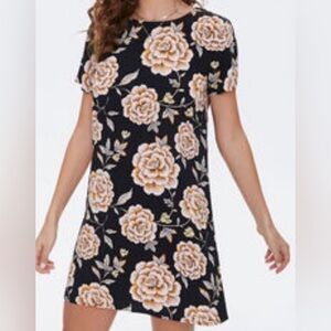 Forever 21 Women Floral Print Mini Dress (Size: S)